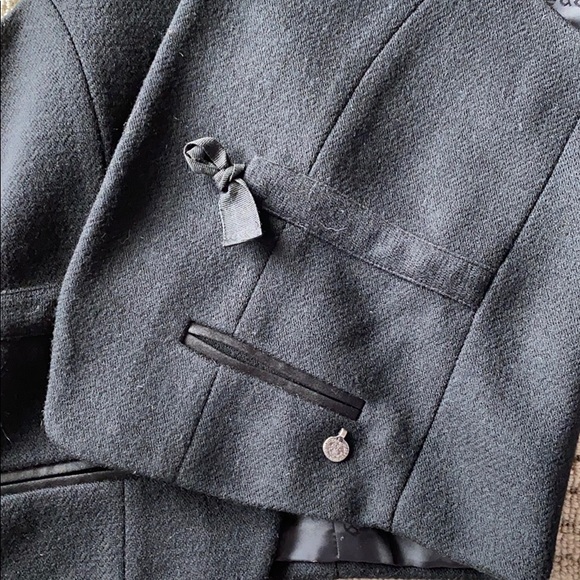 Thick Black Maison Scotch Vest with Bow Detailing - Picture 5 of 5